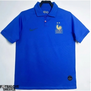 Francie 2019 Centenary Retro Domácí Dres Krátký Rukáv Francie 2019 Centenary Retro Domácí Dres Krátký Rukáv